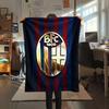 1PC Bologna FC 1909 Patterned Flannel Blanket Suitable For All Seasons for Home Decor Warmth and Comfort Gifts Holiday Present
