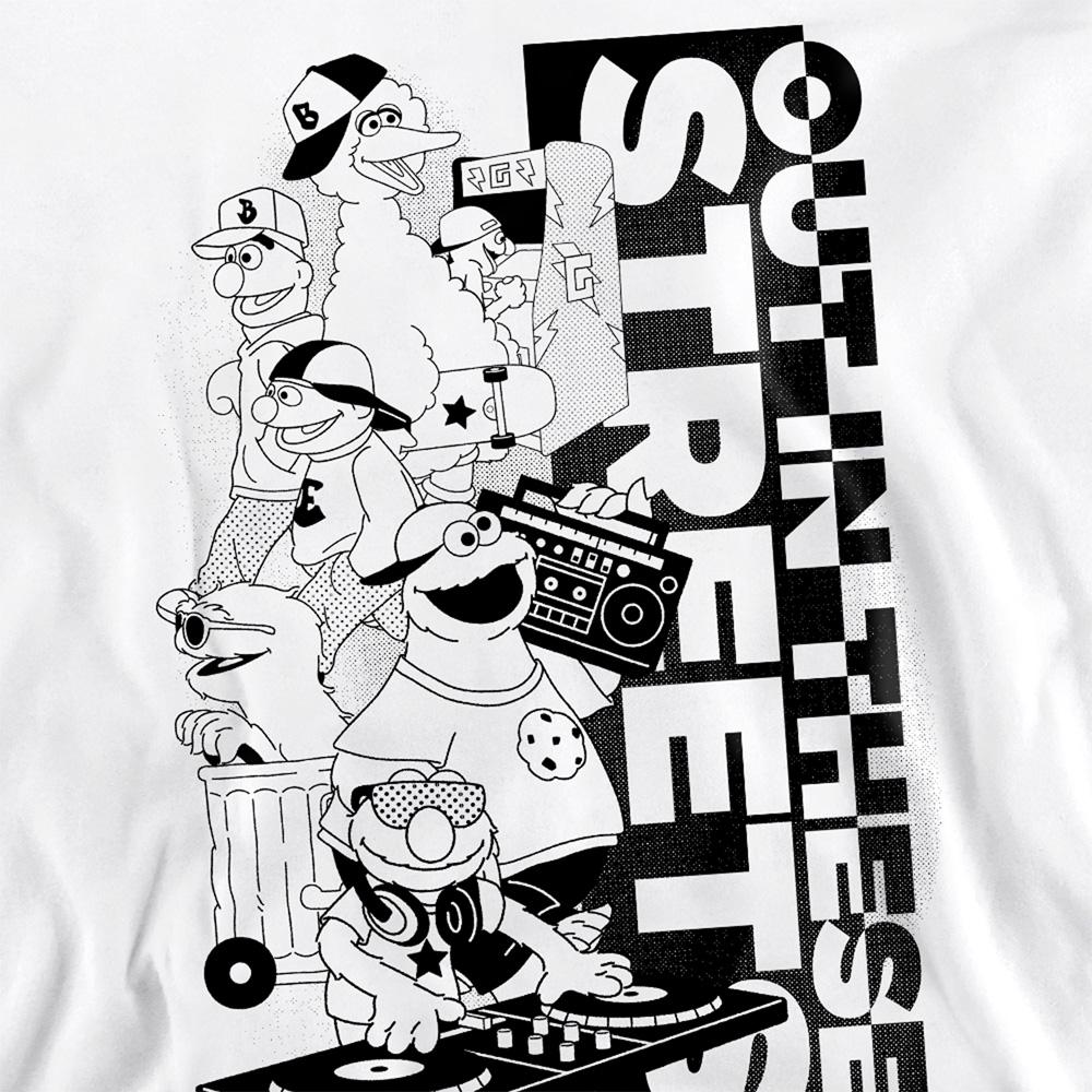 Sesame Street Unisex Adult Out In These Streets Sweatshirt