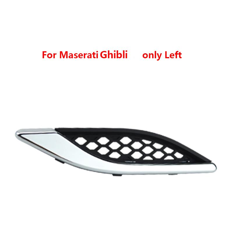 1Pcs For Maserati Ghibli Levante Quattroporte GT Car Front Side Grille Air Intake Fender Vents Grill
