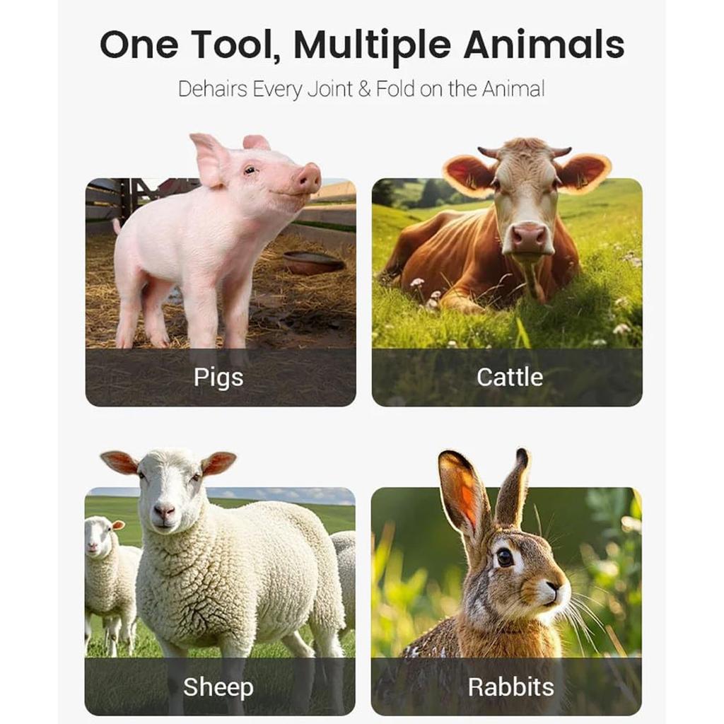 Arbeitssparender Schweinehaarentferner Schaber 7/9 Gänge Schweinehaarentfernungswerkzeug Viehhaarentfernung Metall Arbeitssparende Haarentfernungsscheibe