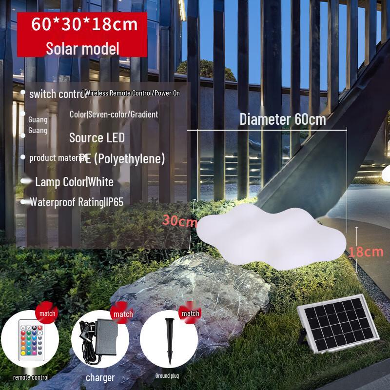 HEIXIE Solar Cloud Stool Lamp