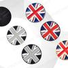 1Pc Metal Alloy Diamond Inlaid Style Union Jack British Flag Logo Car Trunk Fender Sticker Side Emblem Badge Decorative Accessories