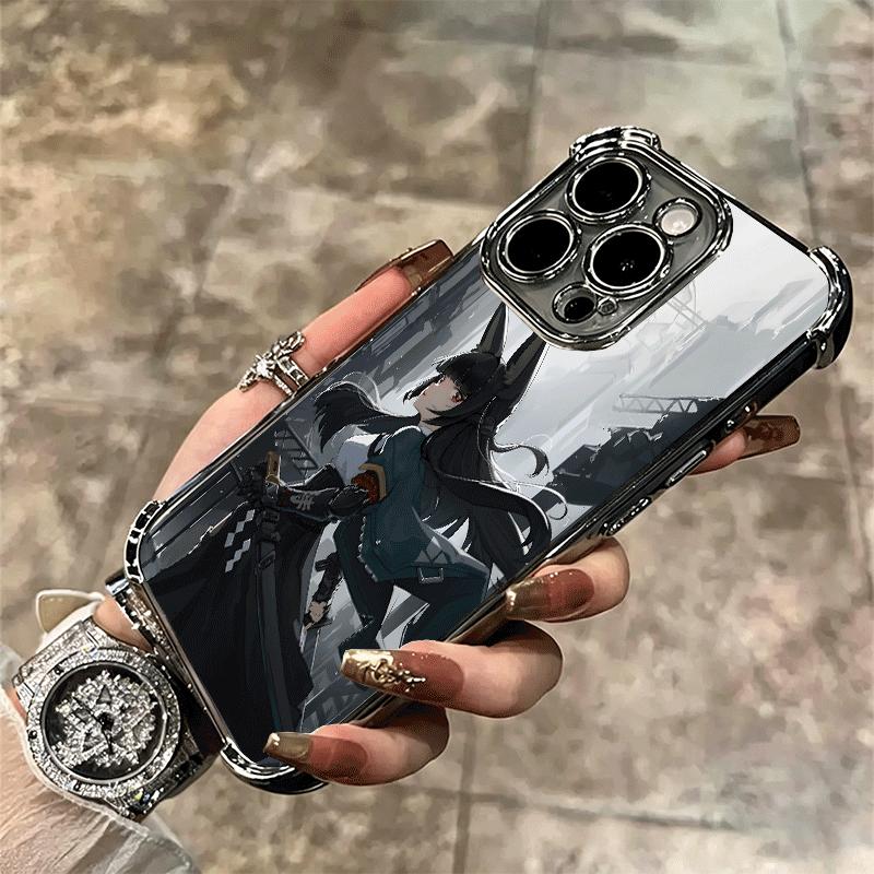 Zenless Zone Zero Hoshimi Miyabi Soft Phone Case For iPhone 15 16 17 Air 14 Pro Max 16E Plus 13 12 Mini Plating Anti-Fall Fundas