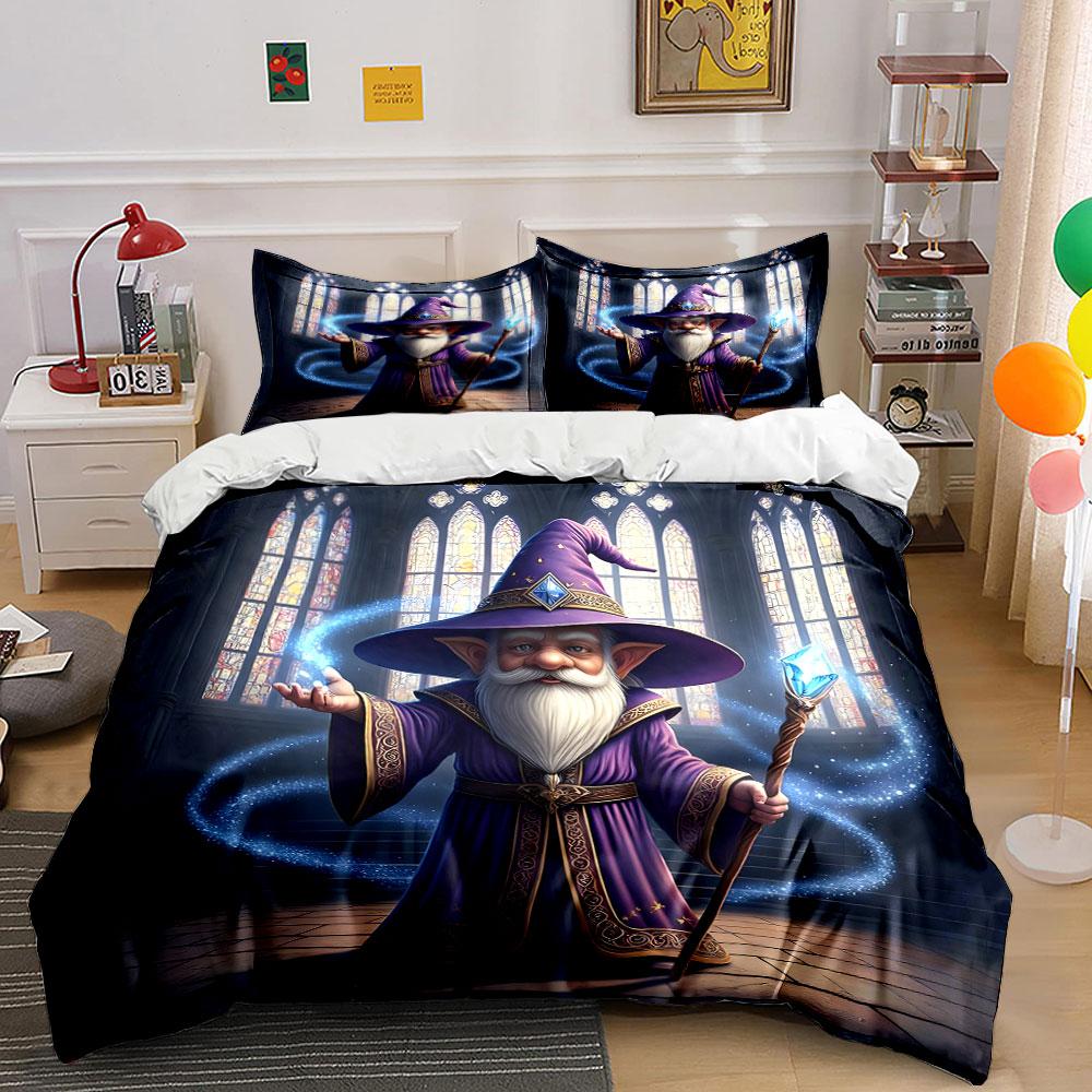 "Enchanted Wizard's Glow." Bedding Sets Duvet Covers Pillowcases(1* Duvet Cover 2* Pillowcases Without Duvet Insert)