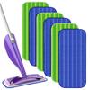 6Pieces Reusable Wet Jet Pads for SwifferWet Jet Mop Microfiber Mop Refill for Wet Mopping Cloths Washable Mop Pads