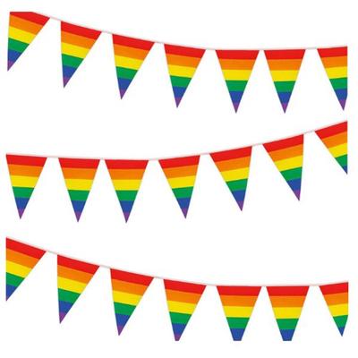 Σημαίες Πολλαπλών Χρωμάτων Pride Σημαία-Γιρλάντα Gay Pride Σημαία-Γιρλάντα για Μπαρ Υπαίθριο Πάρτι Διακοσμήσεις Κήπου
