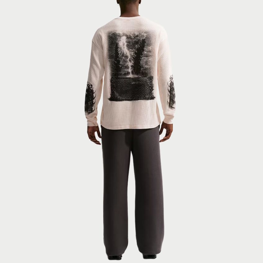 Nike Vêtements de sport AH25 Flyknit Décontracté Coupe ample Épaules tombantes Manches longues Pull en maille Hommes hauts IQ1016-103