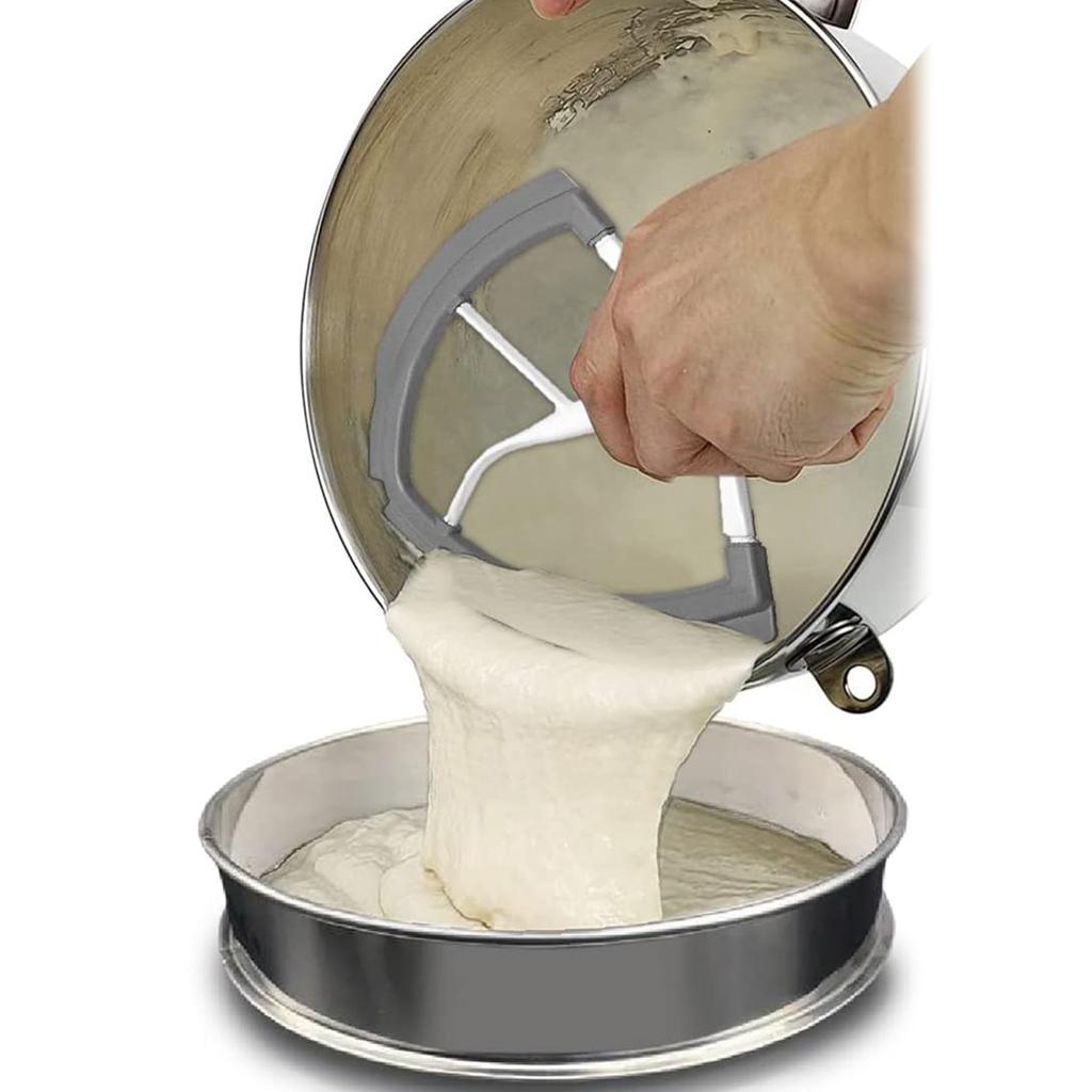 Flex-Edge Paddle Tilt Head Mixer Attachment Flex Edge Beater Stainless Steel Material Suitable for 6QT Stand Mixers