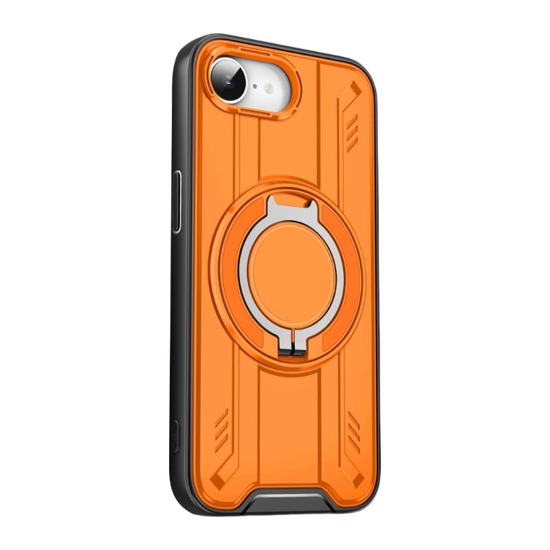 Phone Case for Phone 16E 360 Degree Rotation Kickstand TPU+PC Protective Shock Grade Shell Phone Case