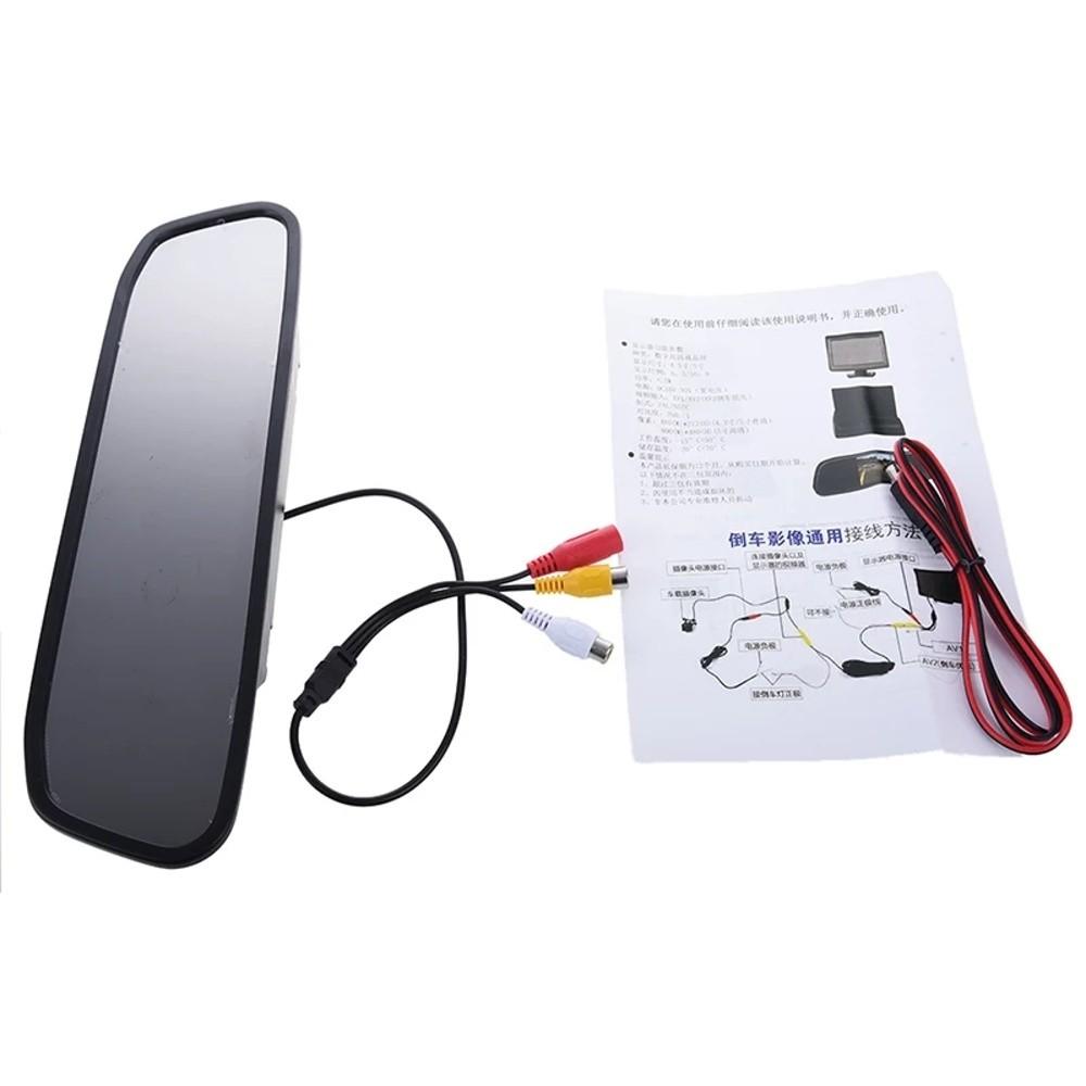 Monitor, wyświetlacz kamery cofania w lusterku 12V