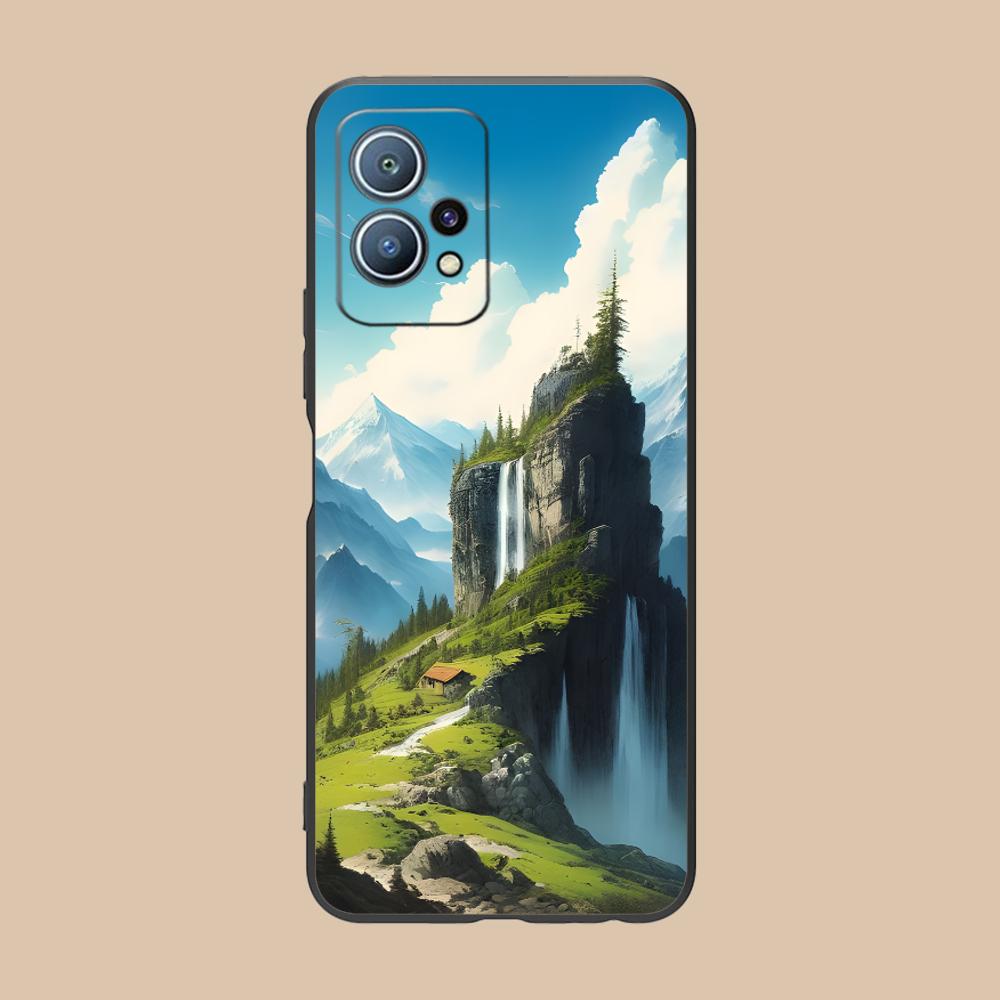 Mountain Forest Mobile Phone Case for Huawei P60 P50 P40 P30 P20 P10 P9 P8 Pro Lite Plus Colorful Printing Cover Luxury Pretty