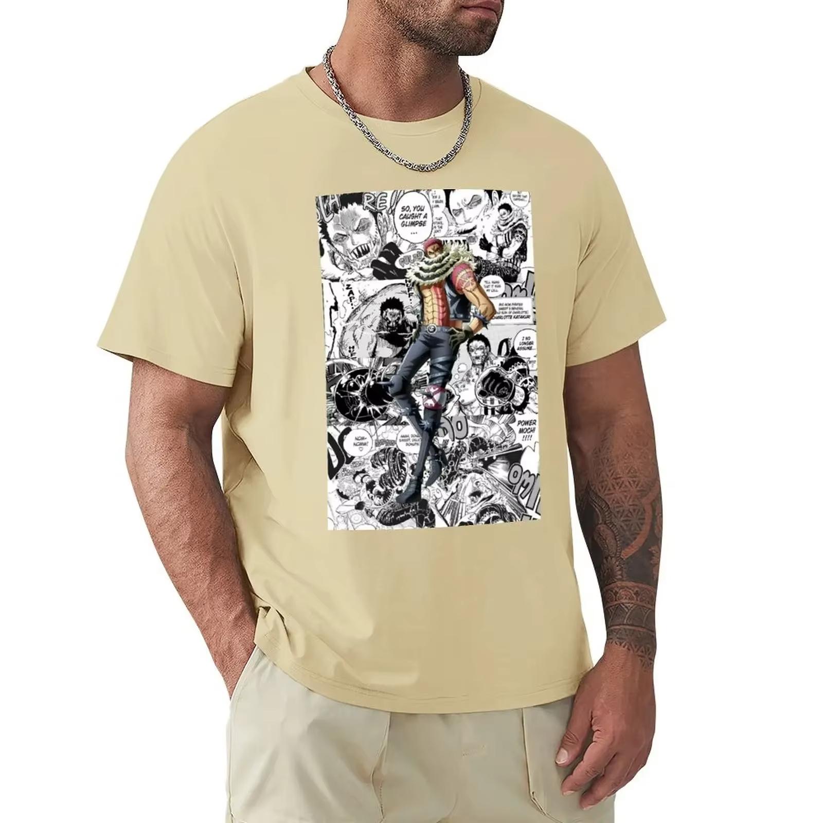 

Футболка Katakuri, свободные летние топы, белые футболки для мальчиков, мужские футболки с графическим принтом, одежда XXXXL