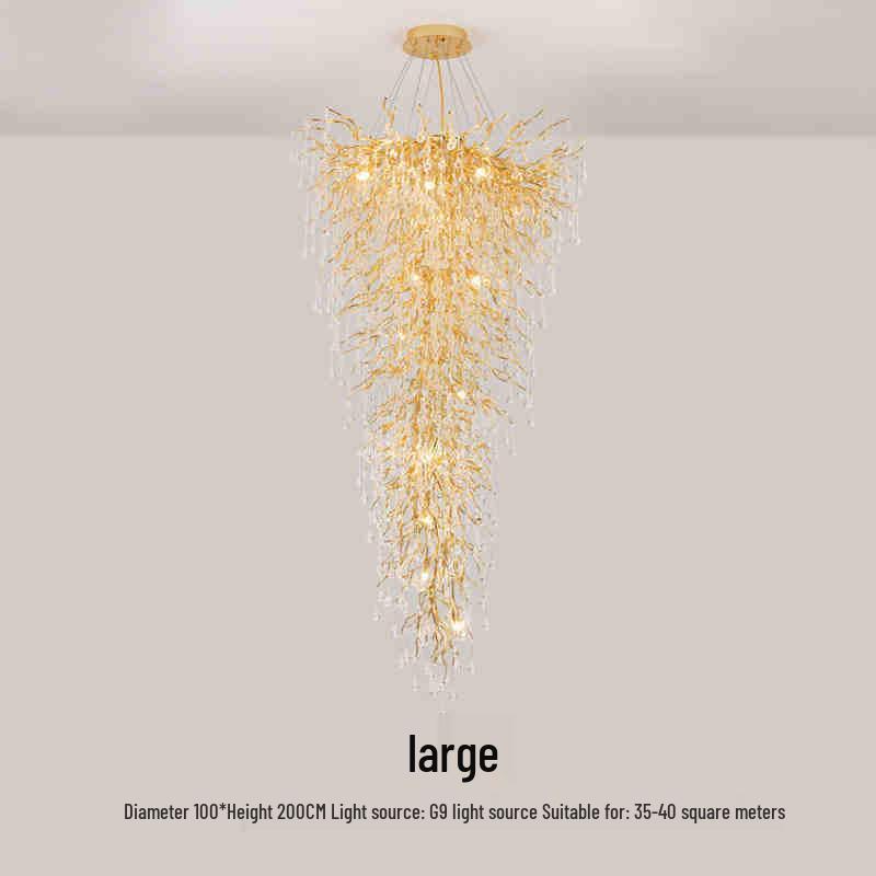 Elegant French Luxury Crystal Chandelier with Water Drop Design for Dining Rooms and Villas