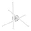 Forked Shaped Ceiling Lights Aluminum Silver LED 3 Curved Warm Lamp with Driver for Living Room Kitchen Bedroom 85‑265V