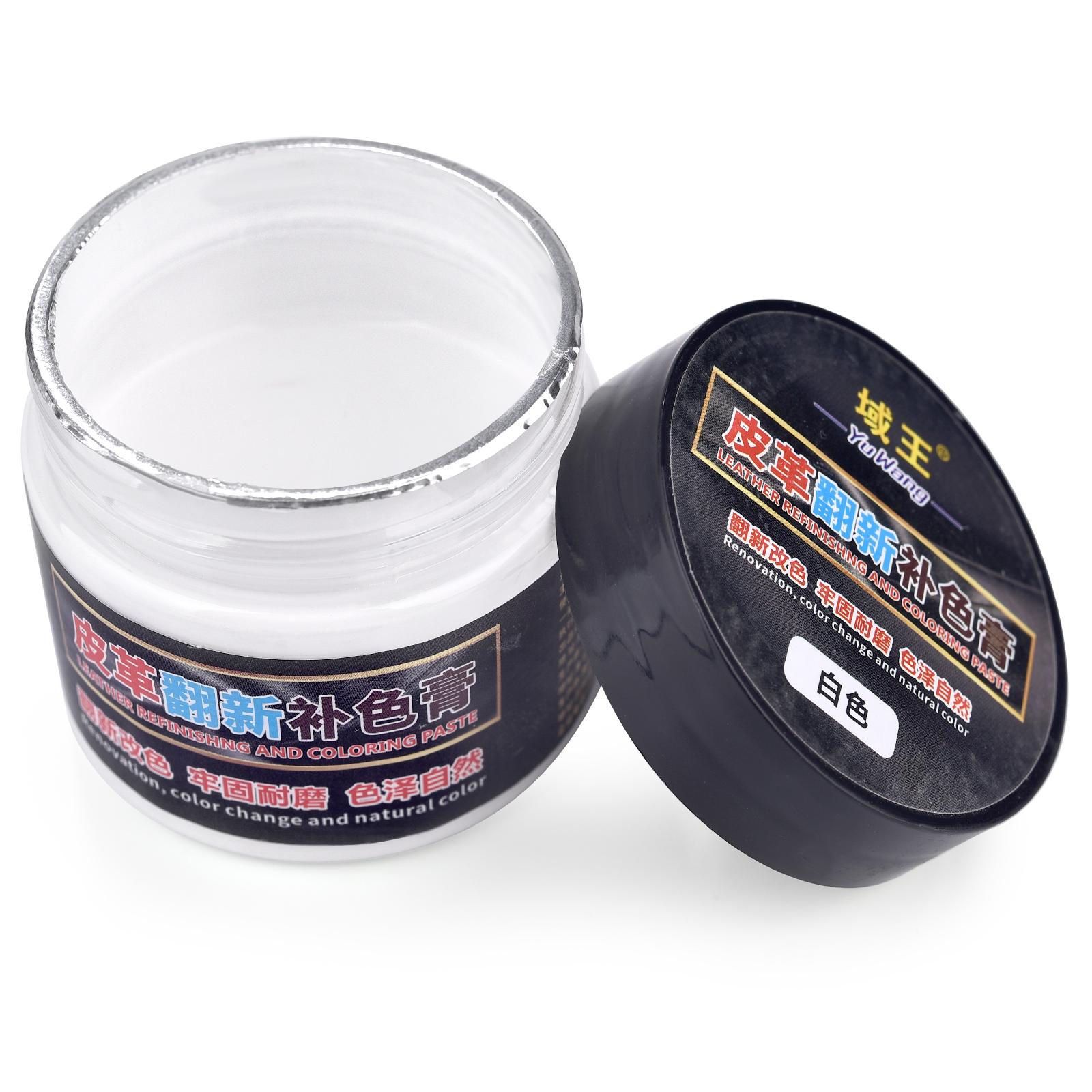 

50 г/Бутылка Пигмент для окрашивания кожи Краска Жидкость Ремонт кожи Обновление Для автомобильного сиденья Сумки Обуви Кроссовок Уход за кожей Ремесла белый