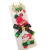 Christmas Side Clip Set: Cute Girl Hairpin with Christmas Tree, Hat, and Snowman Designs