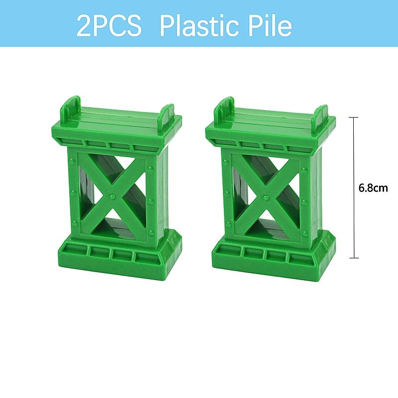 Wooden Tracks Railway Toys Beech Wooden Train Track Rail Bridge Pier Parts Fit Biro All Brand Track Educational Toy for Children