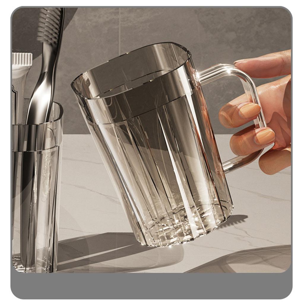 Plastic Mouthwash Cup Multipurpose Light Luxury Stylish Reusable Lightweight Portable Toothbrush Cup for Home Travel