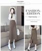 Women's 2025 Autumn Wool High-Waisted Mid-Length Pencil Skirt with Slit