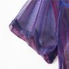 2025 Women's Mid-Length Laser Color-Changing See-Through Sun Protection Shirt Jacket