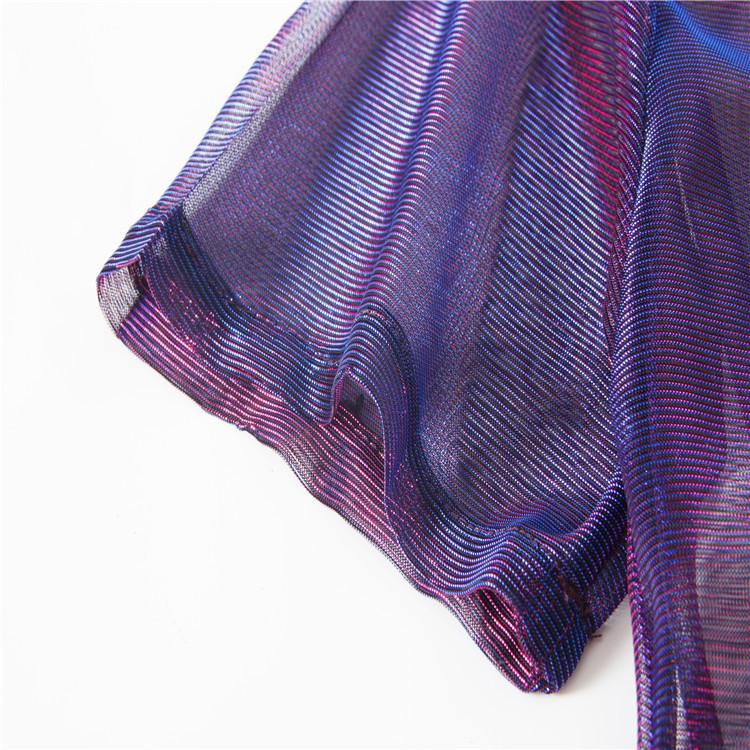 2025 Women's Mid-Length Laser Color-Changing See-Through Sun Protection Shirt Jacket