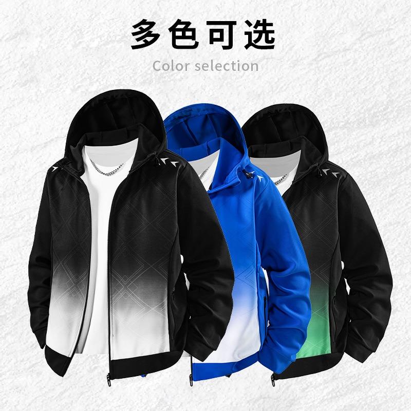 Autumn and Winter New Sports Men's Running Quick-drying Clothes Jacket Cycling Training Clothes Fitness Clothes Outdoor Mountaineering