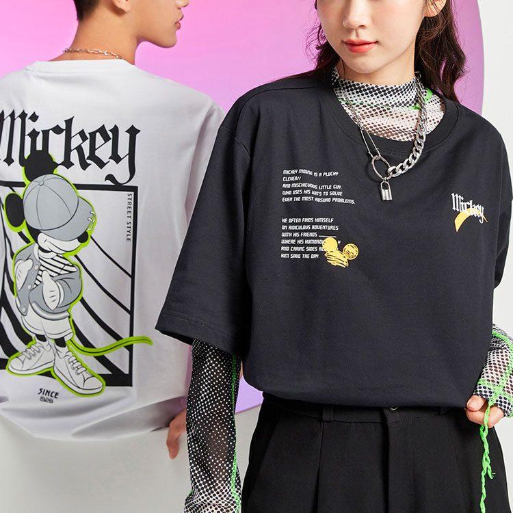 Li Ning x Disney T Shirt Unisex Black AHSR544-2