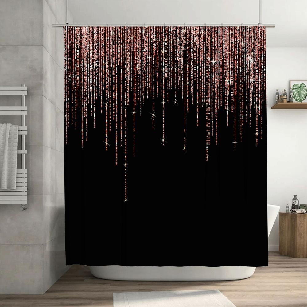 Blue Shower Curtain With Jellyfish Pattern Bathroom Decor For Home Bathrooms Modern Waterproof Fabric Shower Curtains Decoration
