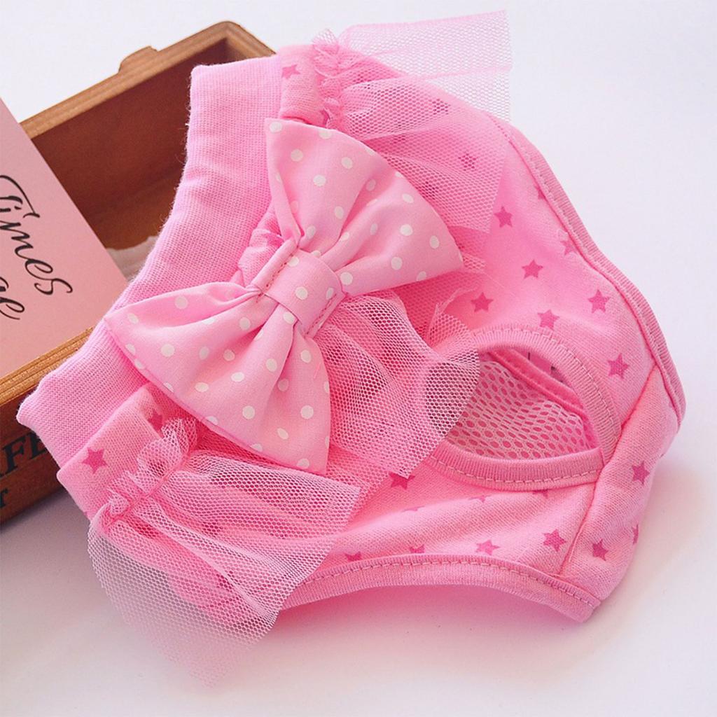 Girl Dog Sanitary Panties Physiological Pants Pet Dog Period Jumpsuits Female Dog Diaper Pantie Washable Shorts for Pups