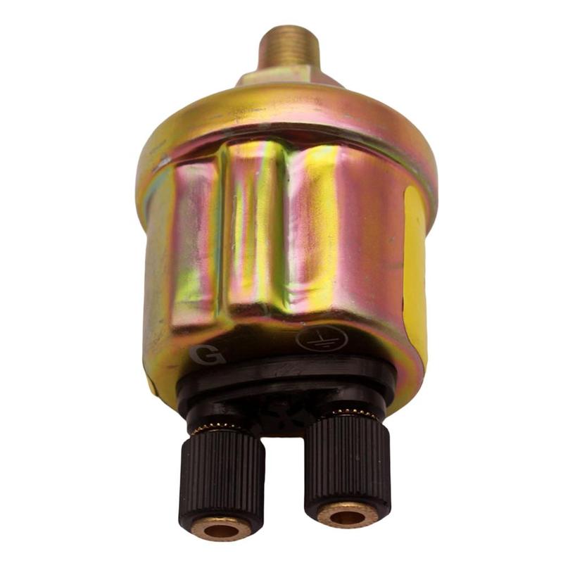 Aluminum Oil Pressure Sensor Sender 2 Terminal Mechanical Meter 150 PSI for Universal Car Oil Pressure Gauge