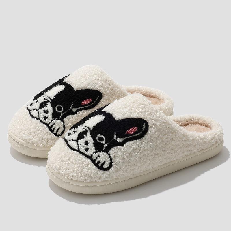 

Flat shoes women s velvet warm one-pedal wool cotton shoes new autumn and winter beanie shoes 44-45