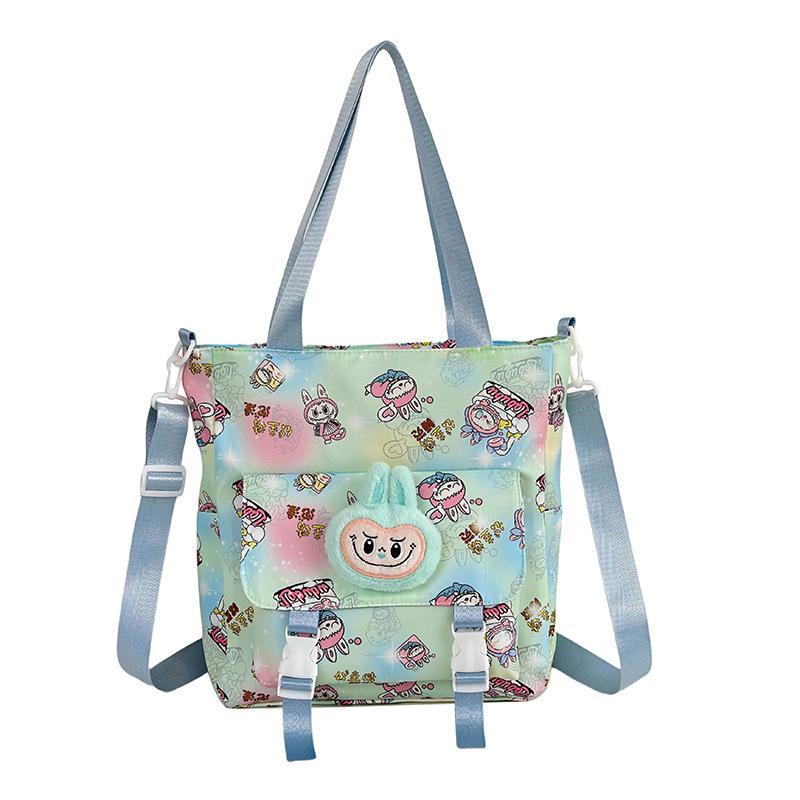 New cartoon Labubu shoulder bag cute beautiful girl handbag high value pendant bag CLE