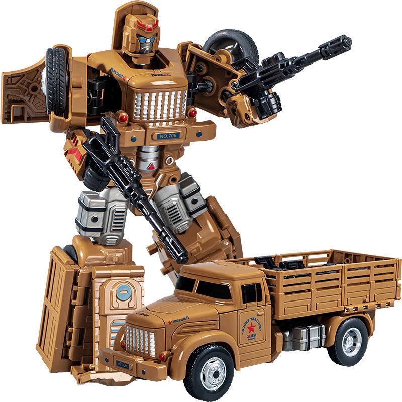 Kids' Transforming Military Tank and Airplane Robot Toy Set