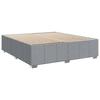 Vidaxl Letto Continentale Con Materasso, Grigio Chiaro, Tessuto, 180X200Cm