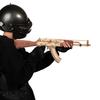3D Flying Wooden Puzzle Rubber Band Gun Toy Gun Rubber Band Rifle with Japanese Instructions Tsukurundesu® (Rifle 2)