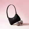 Calvin Klein Commuter Letter Zipper Fabric Shoulder Bag Medium Women Bags Space-Black 4K0009G-UB1