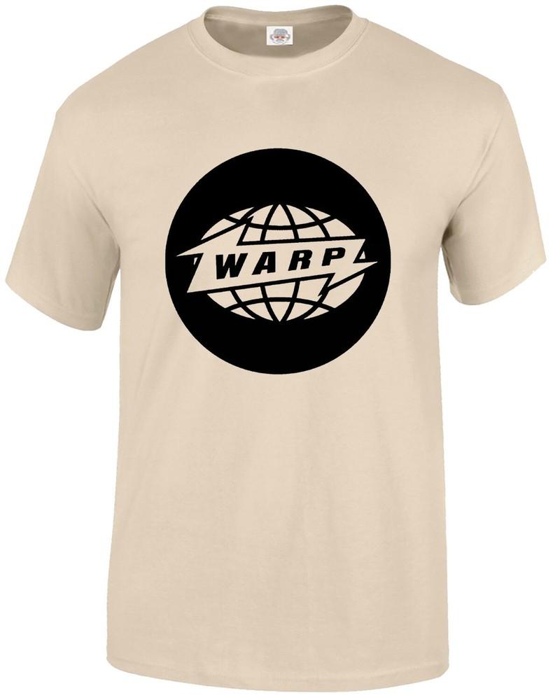 Warp records tshirt mens funny dj rave earth globe music electronica tee top 2XL