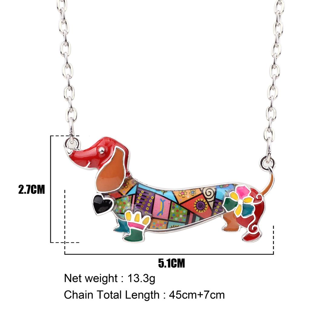 weenie dog necklace
