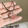 New Korean Fashion Star Pentagram Pendant Necklace for Women Men Black Rope Clavicle Chain Y2k Punk Hip-hop Party Jewelry Gift