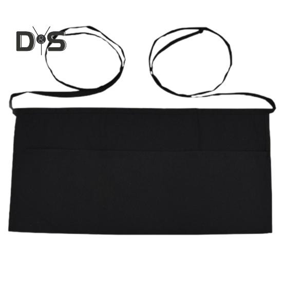 Non-Fading Waiter Apron Waterproof Useful Waiter Waitress Waist Apron with Pockets