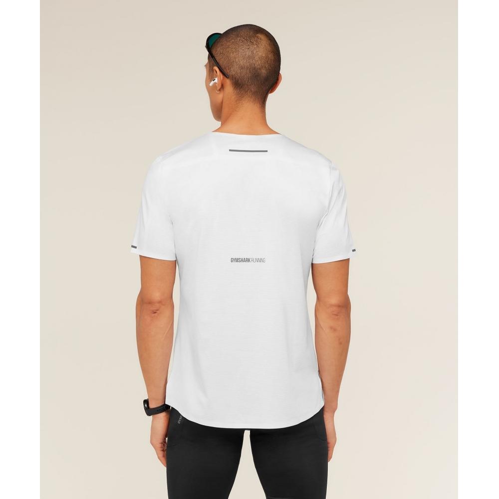 Gymshark Running EliTe T shirT whiTe A2b4d Wb57