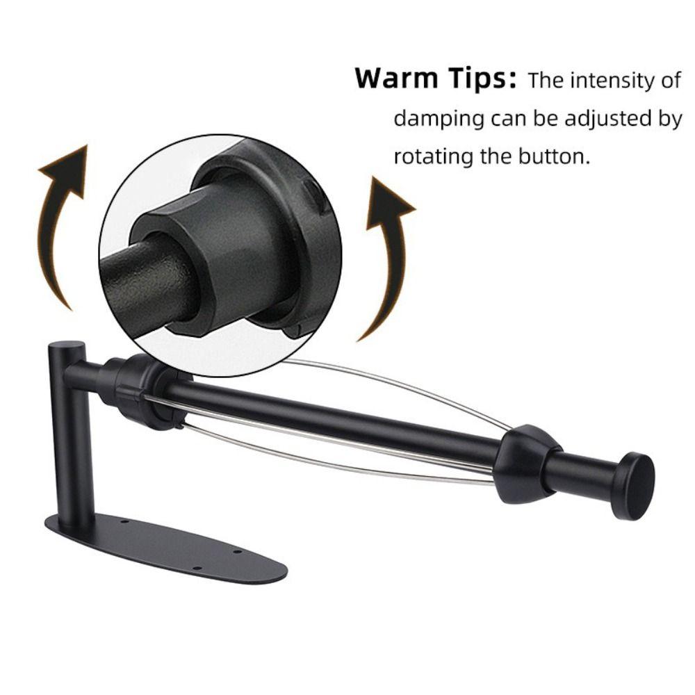 Stainless Steel Paper Roll Holder Wall Mounted Adhesive Mount Paper Towel Holder No-Drill Punch-free Storage Rack