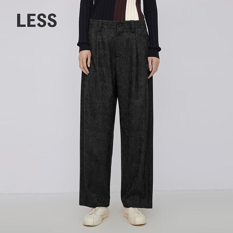 LESS Merino Wool Blend Straight Leg Commuter Trousers 2N9E11780