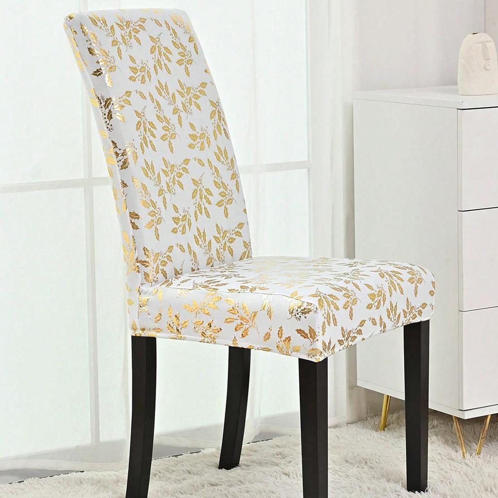Stretch Print Christmas Chair Cover Christmas Chair Cover Decoration