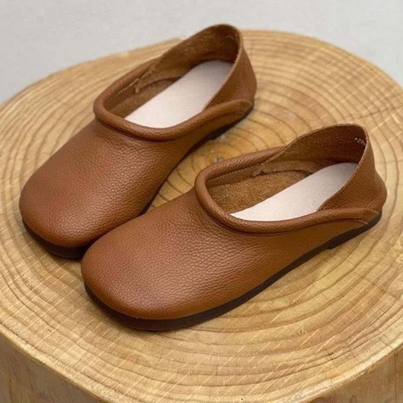 Ploché Dámské Mokasíny Boty Designové Kožené Ležérní Boty Podzimní Měkké Boty Oxford 2024 Nový trend Chůze Pohodlné Chaussures Femme