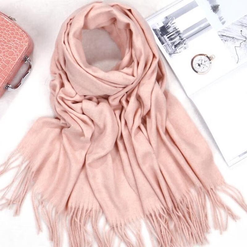 Qiaomeiren Women's Autumn/Winter Tassel Shawl Scarf