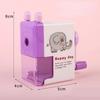 1 Pcs Random color Pencil Knife Cartoon Animal Hand cranked Pen Sharpener Student Supplies