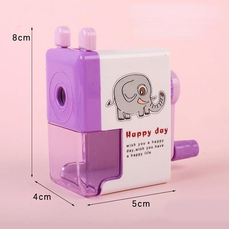 1 Pcs Random color Pencil Knife Cartoon Animal Hand cranked Pen Sharpener Student Supplies