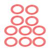 10 Pcs PET Double Sided Tape Strong Viscosity Waterproof Firm Fixation Red PET Mounting Tape