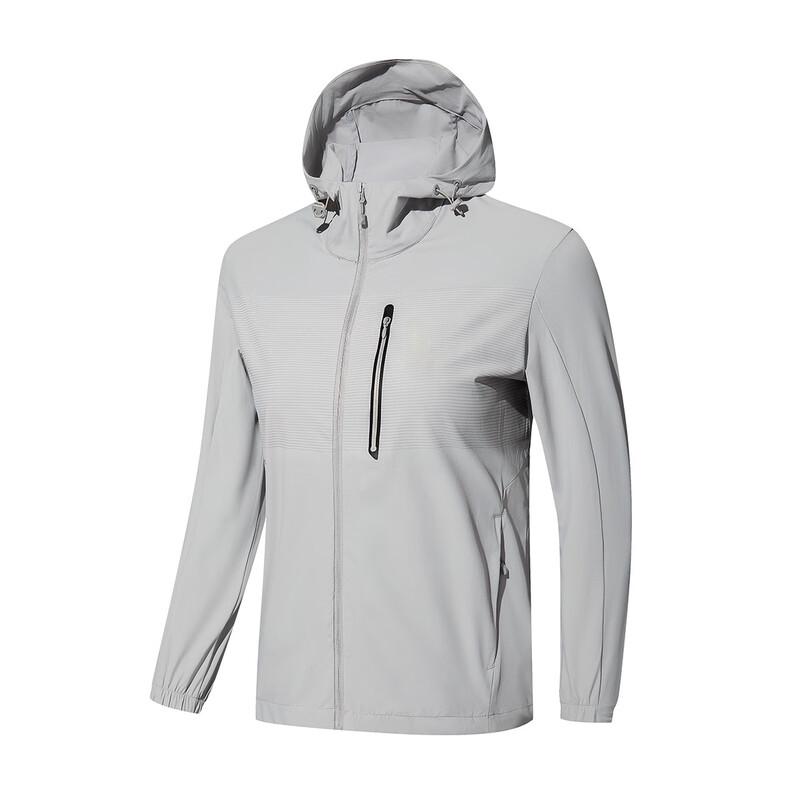 JIAOXIU Hooded Outdoor Breathable Skin Jacket L